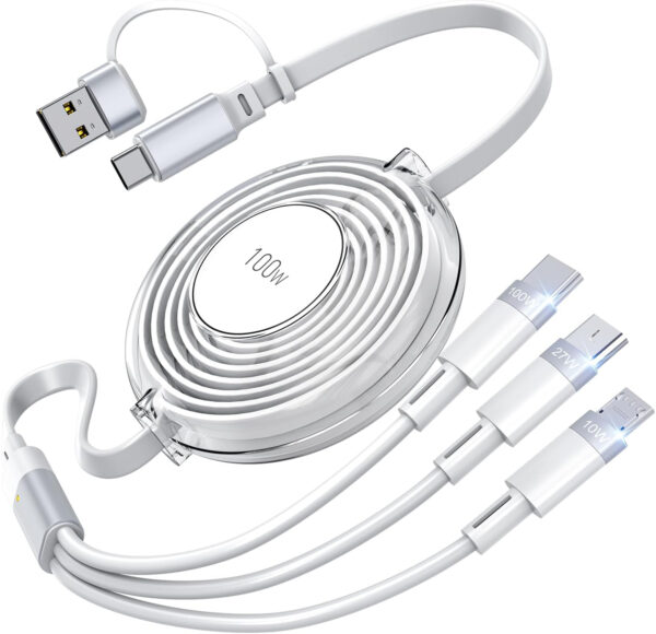 3 in 1 Retractable Charging Cable - Image 2